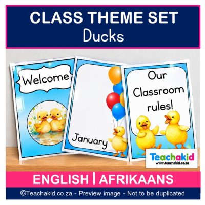 Ducks Class Theme Set (printed)