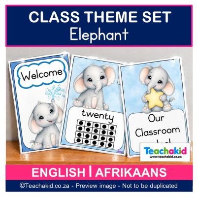Elephant 02 Class Theme Set (printed)