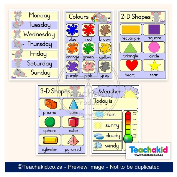 Elephant 01 Class Theme Set (printed) - Image 4