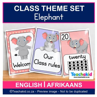 Elephant 01 Class Theme Set (printed)