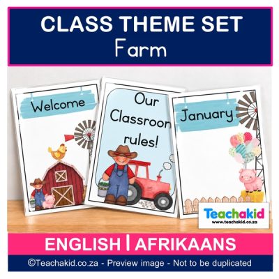 Farm Class Theme Set (printed)