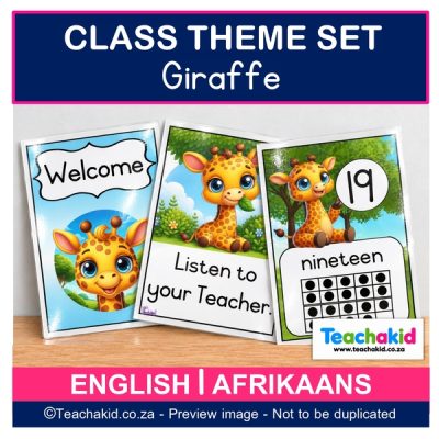 Giraffe Class Theme Set (printed)