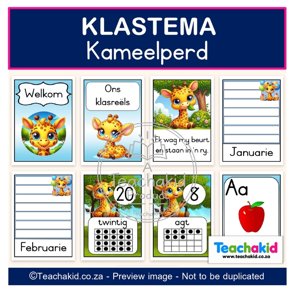 Giraffe Class Theme Set (printed) - Image 5