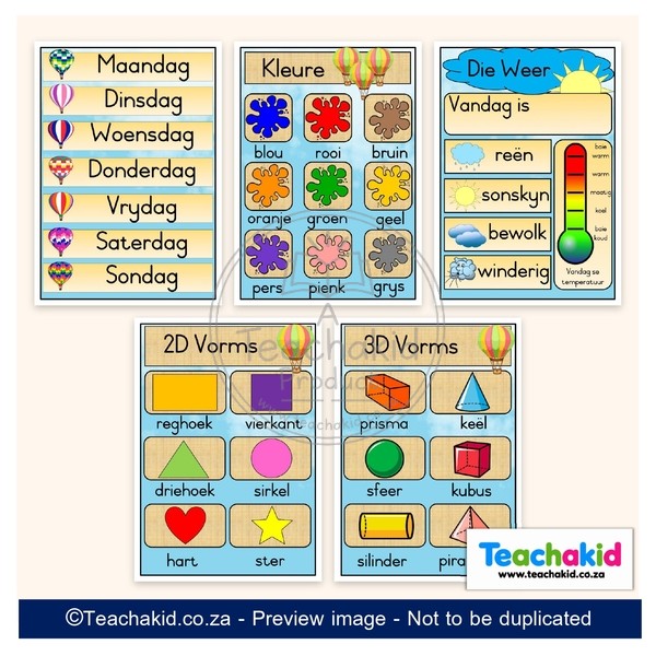 Air Balloon Class Theme Set (printed) - Image 6