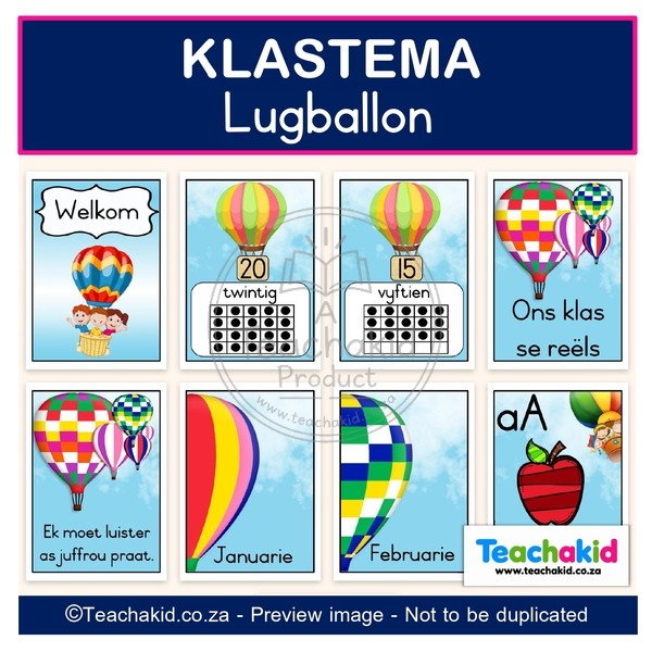 Air Balloon Class Theme Set (printed) - Image 5