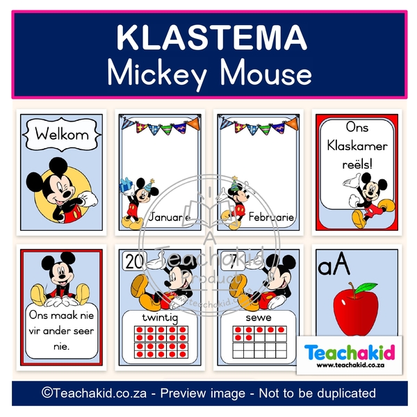 Mickey Mouse Class Theme Set (printed) - Image 5