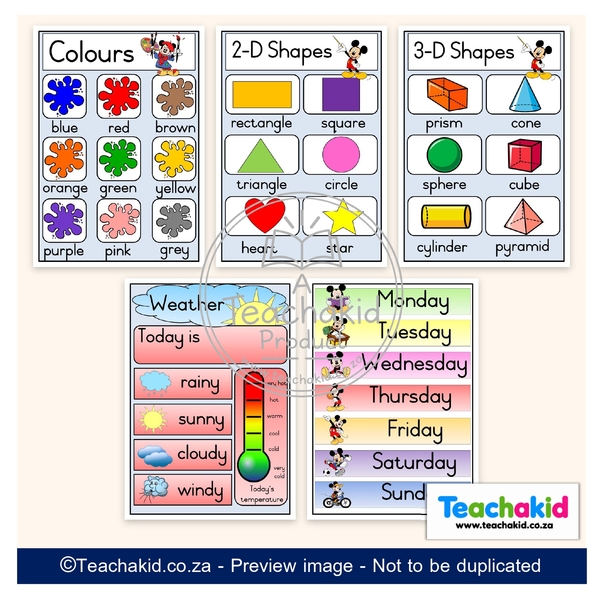 Mickey Mouse Class Theme Set (printed) - Image 4
