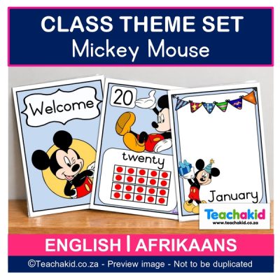 Mickey Mouse Class Theme Set (printed)