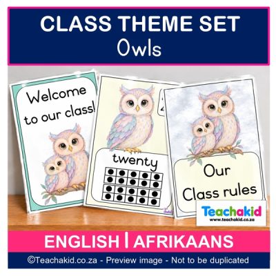 Owl Class Theme Set (printed)
