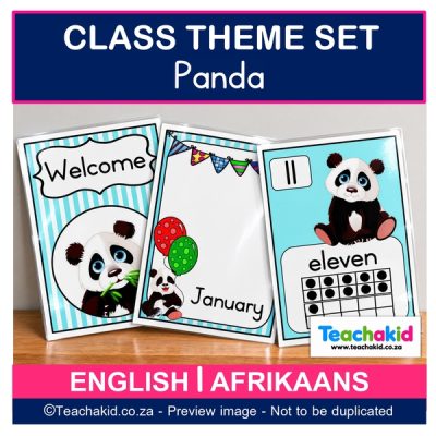 Panda Class Theme Set (printed)