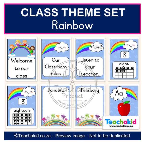 Rainbow Class Theme Set (printed) - Image 3