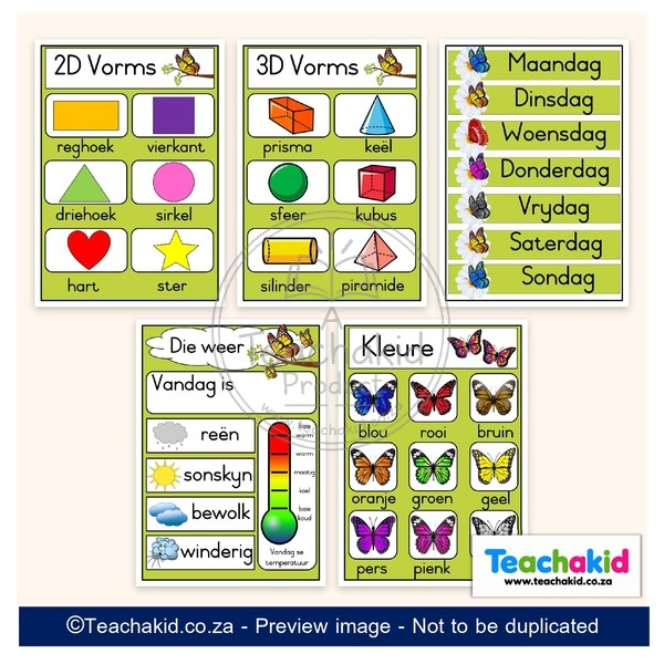 Butterfly Class Theme Set (printed) - Image 6