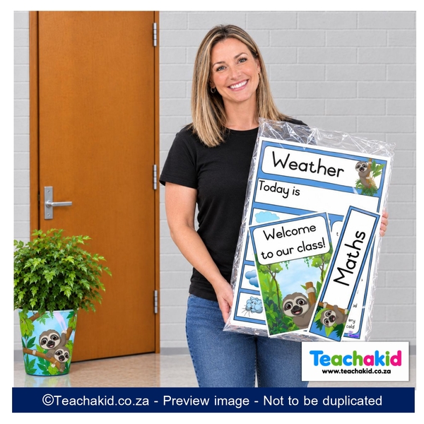 Sloth Class Theme Set (printed) - Image 2