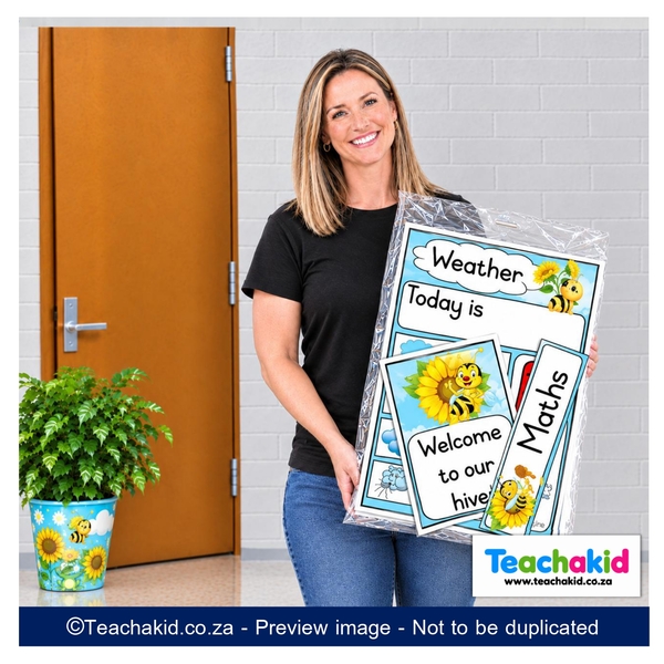 Sunflower and Bee Class Theme Set (printed) - Image 2