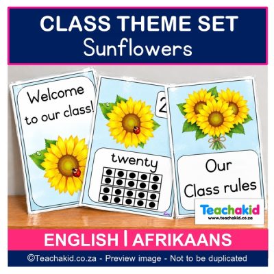 Sunflower Class Theme Set (printed)
