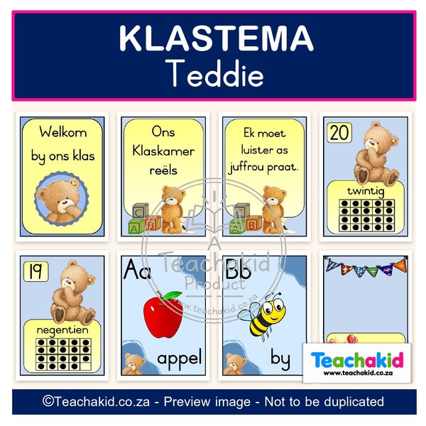 Teddy 01 Class Theme Set (printed) - Image 5