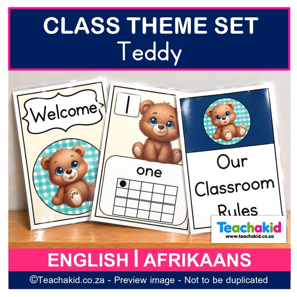 Teddy 02 Class Theme Set (printed)