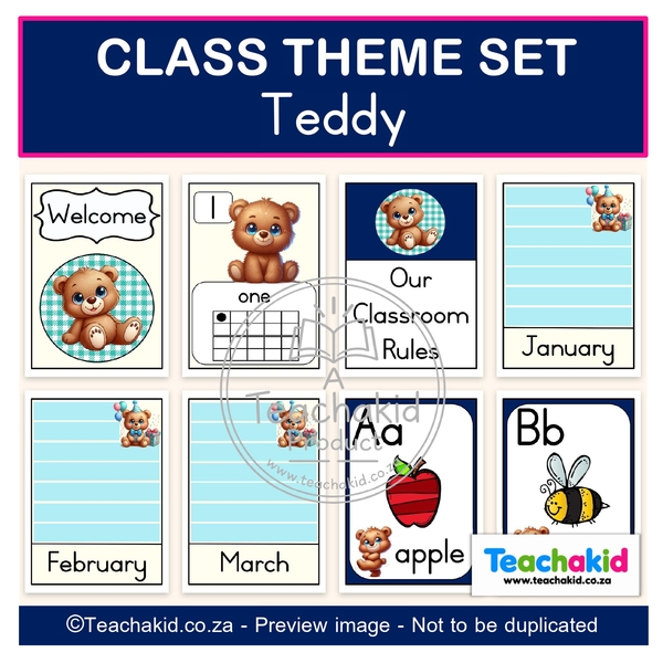 Teddy 02 Class Theme Set (printed) - Image 3
