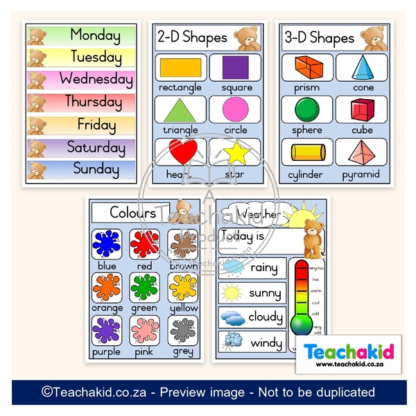Teddy 01 Class Theme Set (printed) - Image 4