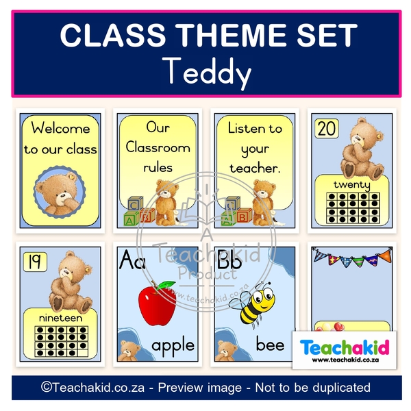 Teddy 01 Class Theme Set (printed) - Image 3