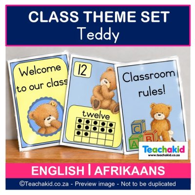 Teddy 01 Class Theme Set (printed)