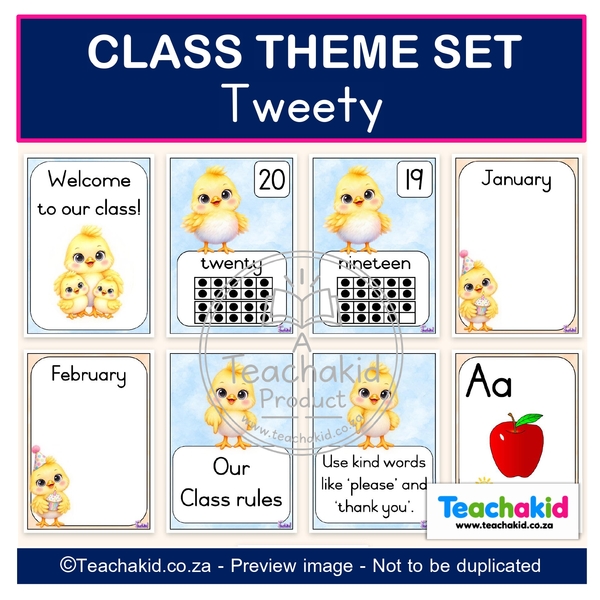 Tweety Class Theme Set (printed) - Image 3