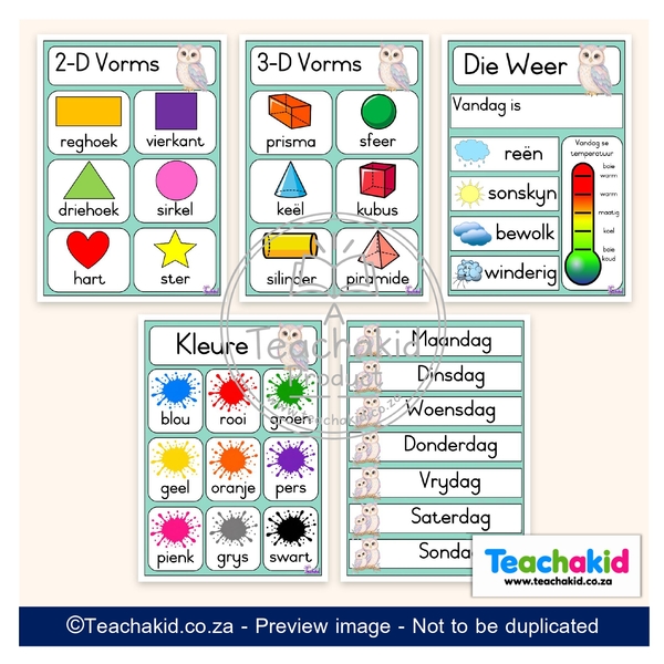 Owl Class Theme Set (printed) - Image 6