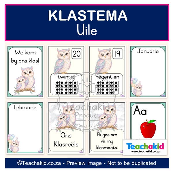 Owl Class Theme Set (printed) - Image 5