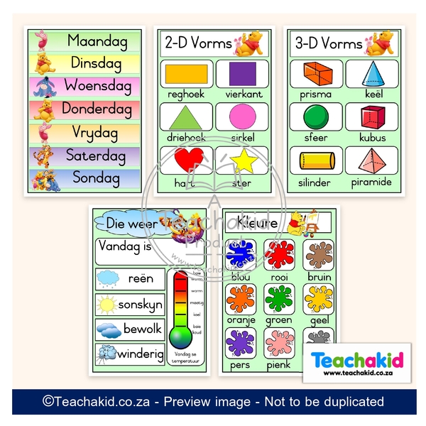 Winnie the Pooh Class Theme Set (printed) - Image 6