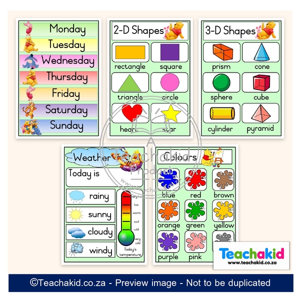 Winnie the Pooh Class Theme Set (printed) - Image 4