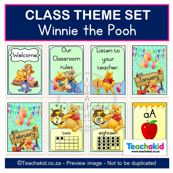 Winnie the Pooh Class Theme Set (printed) - Image 3